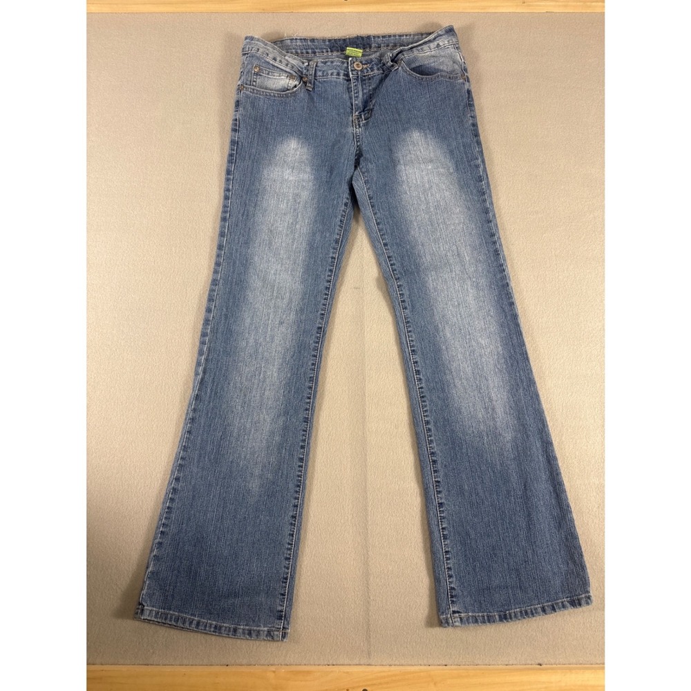 L.2 Jeanswear‎ Blue Bootcut Denim Jeans Womens Size 11 Embroidered Pockets Y2K